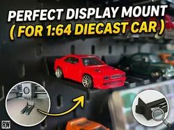Pegboard Diecast 1:64 Scale Model Car Holder - Free 3D Print Model