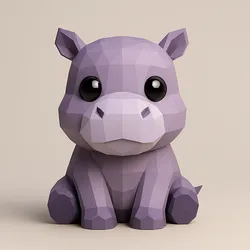 Polygonal Baby Hippo