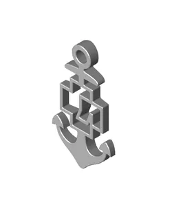 Rammstein Seemann anchor pendant