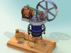 Robinson Hot Air Engine (Motor de Aire Caliente Robinson)