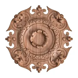 Rosette No. 105 - STL File with Baroque Acanthus Scrolls and Layered Central Ornament