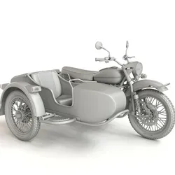 Sidecar Ural Gear Up - 1/12 scale