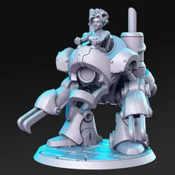 Techroid and Prissa - robot - 32mm - DnD -