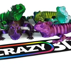 Ultra articulated indian Water Dragon (Lizard)