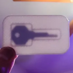 VenuSub Accessory - Emergency Key Card - Holds Key for VenuSub Lock and Other Chastity Cages