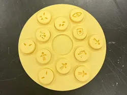 Werewolf Identity Tokens, Twelve-Player Edition: Seer, Witch, Hunter, Guardian, Four Wolves, Four Humans - Free 3D Print Model