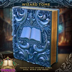 Wizard Tome - Perfect for storing cards, dice, minis and more!