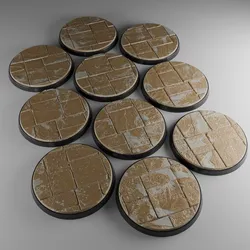 10x 60mm base with temple tiles (+toppers)