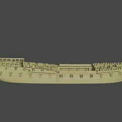 British Heavy Razee Frigate HMS Magnanime (44 guns)