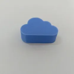 Cloud Symbol Meeple Silhouette – 3D Printable Game Token