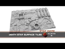 Death Star tiles 16x tiles to create Death Star surface 3D Model Pack