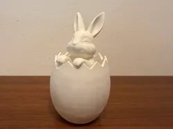 Easter Bunny in Egg - Free 3D Print Model