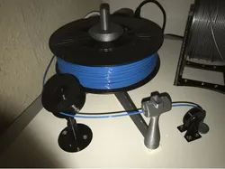 Filament Guide Ikea Lack enclosure horizontal spool holder