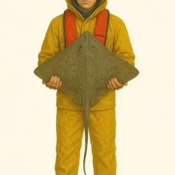 Fisherman with ray type 15
