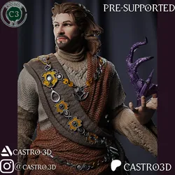 Gale - The Waterdeep Mage - Baldurs Gate 3 Miniature Collection 3D print model