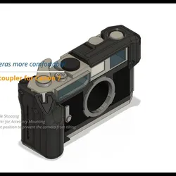 Grip and shoe coupler for Canon 7_Enjoy vintage cameras more comfortably!