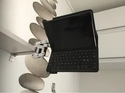 Hand screw clamp with extended arm/ Ipad with keyboard stand