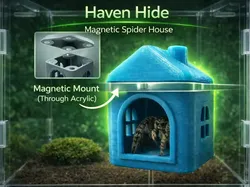 Haven Hide – Magnetic Spider House - Free 3D Print Model