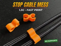 Iron/Appliance Cable Clip – 1.3g, No Supports - Free 3D Print Model