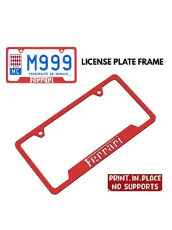 LICENSE PLATE FRAME - LICENSE PLATE FRAME . PRINT IN PLACE WITHOUT BRACKETS.