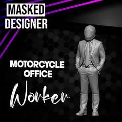 motorcycle office worker