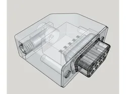 One Piece DB9 Plug with grub screw wire clamp