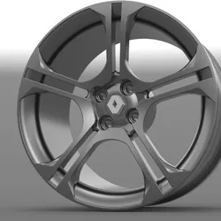 RENAULT GTI RIM 3D MODELING STL