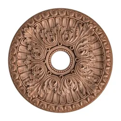 Rosette No. 150 - STL File for Neoclassical Acanthus & Bead Ceiling Medallion