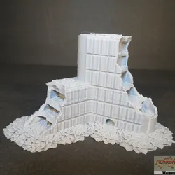 Sci-Fi Ruined Building 12 SFR012