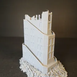 Sci-Fi Ruined Building 13 SFR013