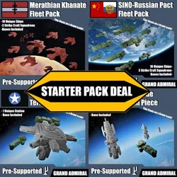 SCI-FI Ships Fleet Packs and Terrain Packs - Starter Pack Deal - Presupported