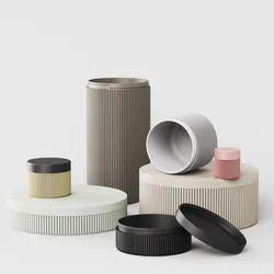 Storage Box Set of 7 | Modular Screw Lid Containers | Desk, Kitchen or Workshop Organizer | Easy Print STL