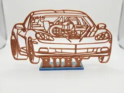 Cleetus Mcfarland Ruby corvette C6 - Free 3D Print Model