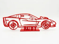 Cleetus Mcfarland Ruby Race car - Free 3D Print Model
