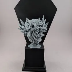 Diorama stand with removable diamond backdrop