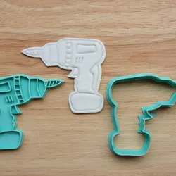 Drill Cookie Cutter | Father's Day Tool Cookie | 7cm Power Tool Baking | DIY Dad Gift