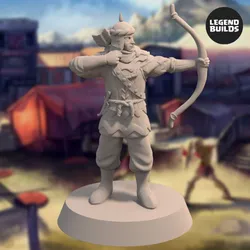 Empire of Jagrad Archer - Pose 2 - 3D printable miniature – STL file