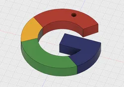 Google Logo Keychain