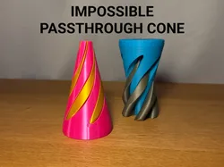 Impossible Passthrough Cone - Free 3D Print Model