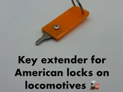 Key holder/extender for American lock key - Free 3D Print Model