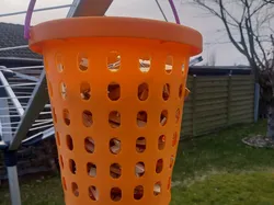 Large Clothespin Basket with Hook - Free 3D Print Model