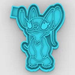 Lilo Stitch - Angela Stitch - freshie mold - STL for silicone mold