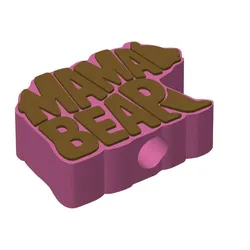 MAMA Bear Straw Topper 2 sizes 3MF File included