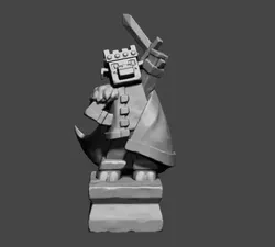 Minecraft Pig King Statue