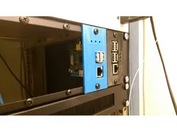 Rack for Raspberry PI B on a modular system 19" 2U