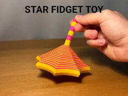 Star Fidget Toy - Free 3D Print Model