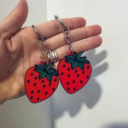 strawberry keychain