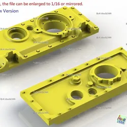 Tiger Tank Early Engine Door Block.(STL-35-16)