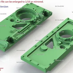 Tiger Tank Late Engine Door Block.(STL-35-16)