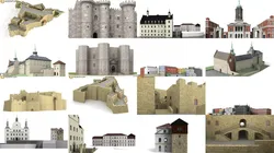 6x world famous castles 3D Model Pack